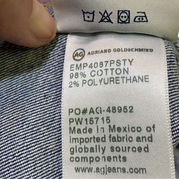 AG Adriano Goldschmied Robyn Blue Denim Jacket Size S - Picture 7 of 7